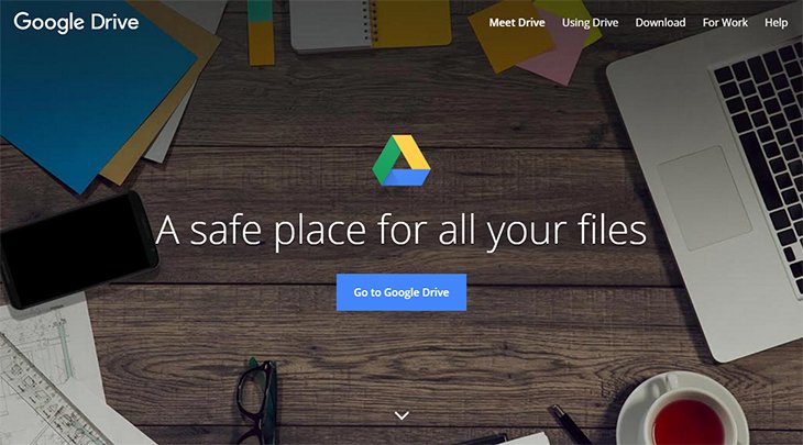 Google Drive to share all important files