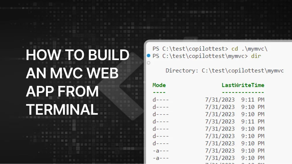 How to Build an MVC Web App from Terminal
