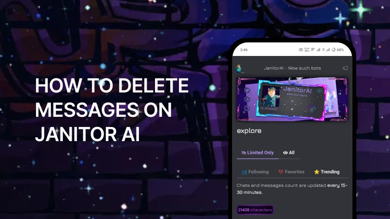 How to Delete Messages on Janitor AI